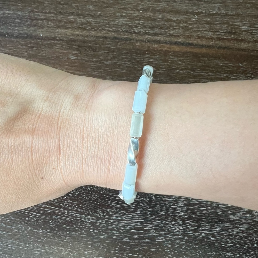 Alex and Ani Silver Allure Wrap Ice Bracelet - Picture 3 of 5